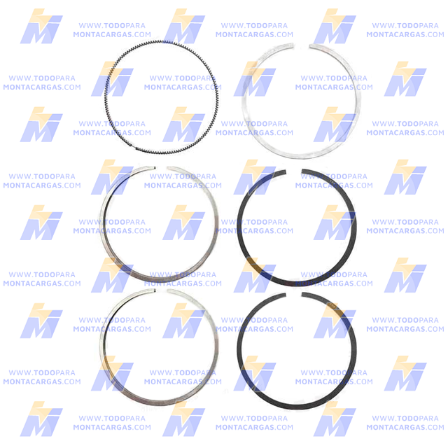 Juego de anillos Piston 0.50mm Mitsubishi S6S