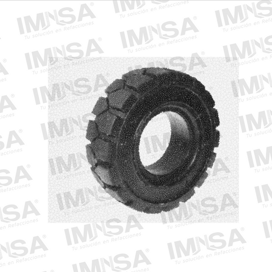 Llanta Solida Negra 18X7-8X4.33